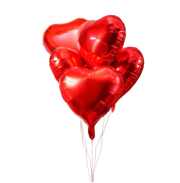 Kalp Balonlu Buket